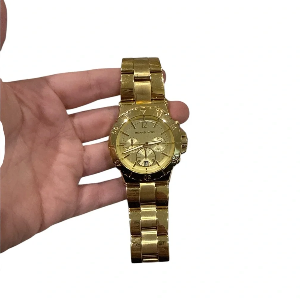 Michael Kors MK5313 Unisex Gold Stainless Steel Analog‎ Dial Quartz Watch Michael Kors MK5313 ‎Unisex Gold Stainless Steel Analog Dial  main image 2